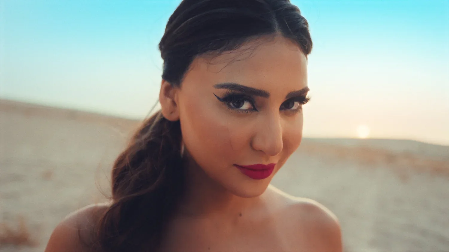 Aida Khaled color grade, frame 3