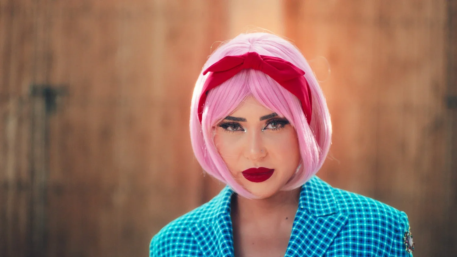 Aida Khaled color grade, frame 10